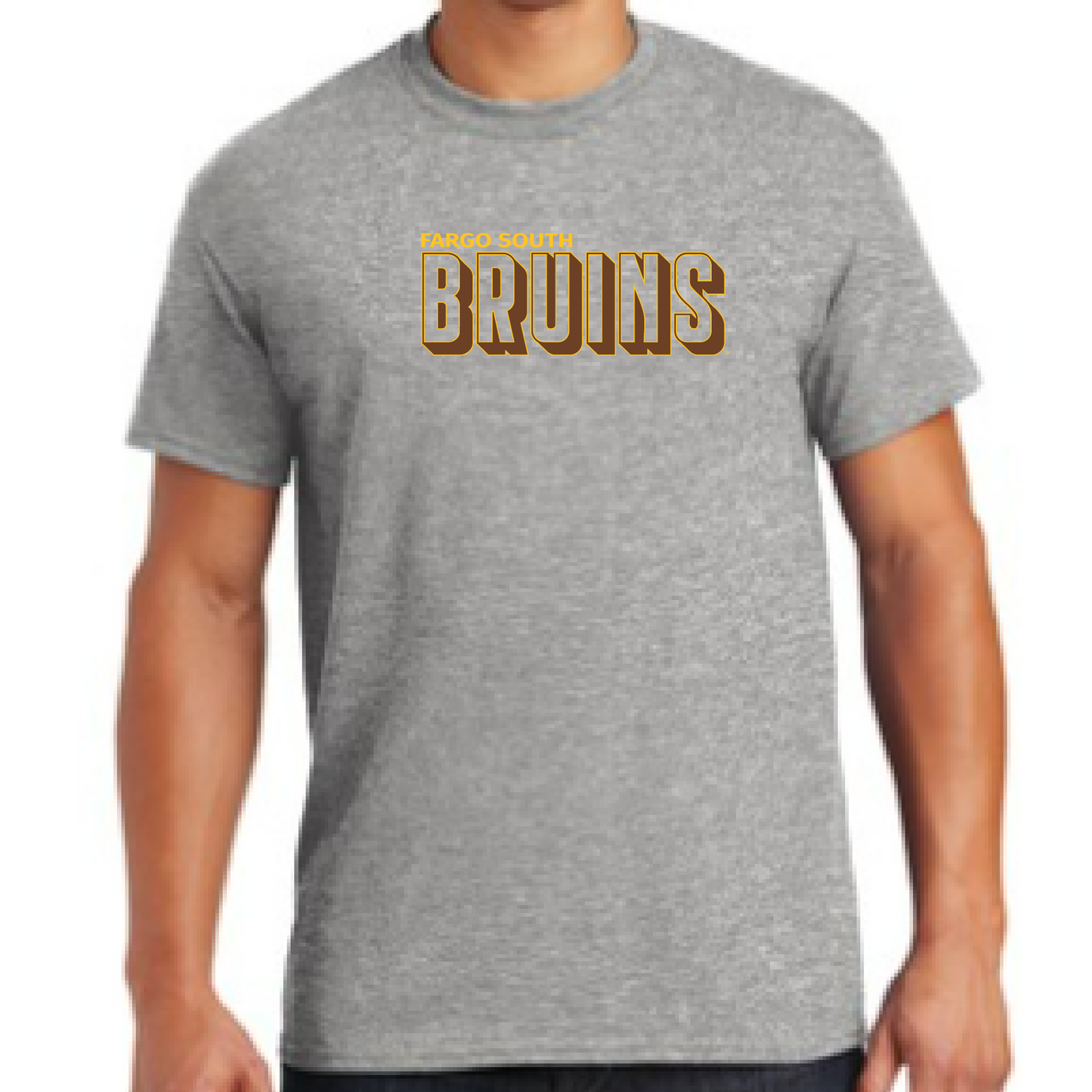 Bruins SS Grey Gildan Tee