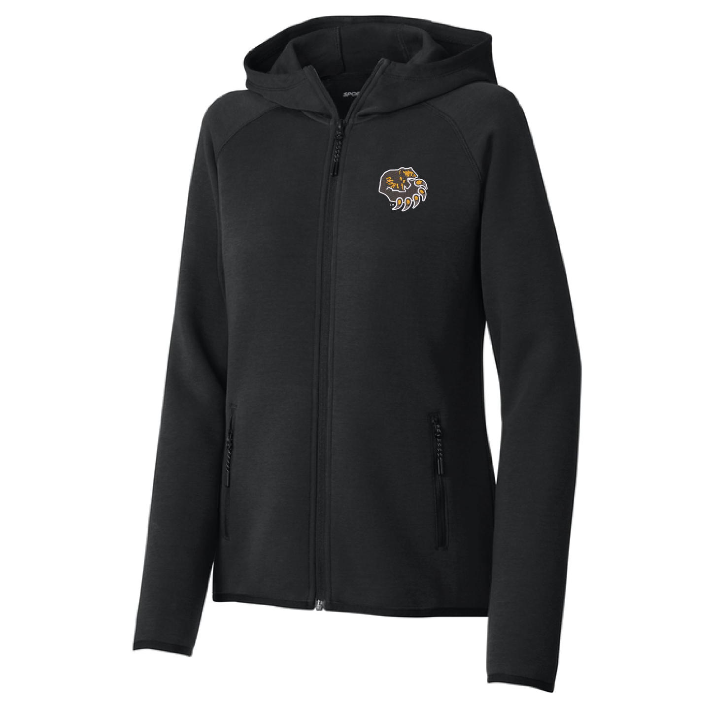 Bruins Black Sport-Tek® Women’s Full-Zip Hoodie (LST840)