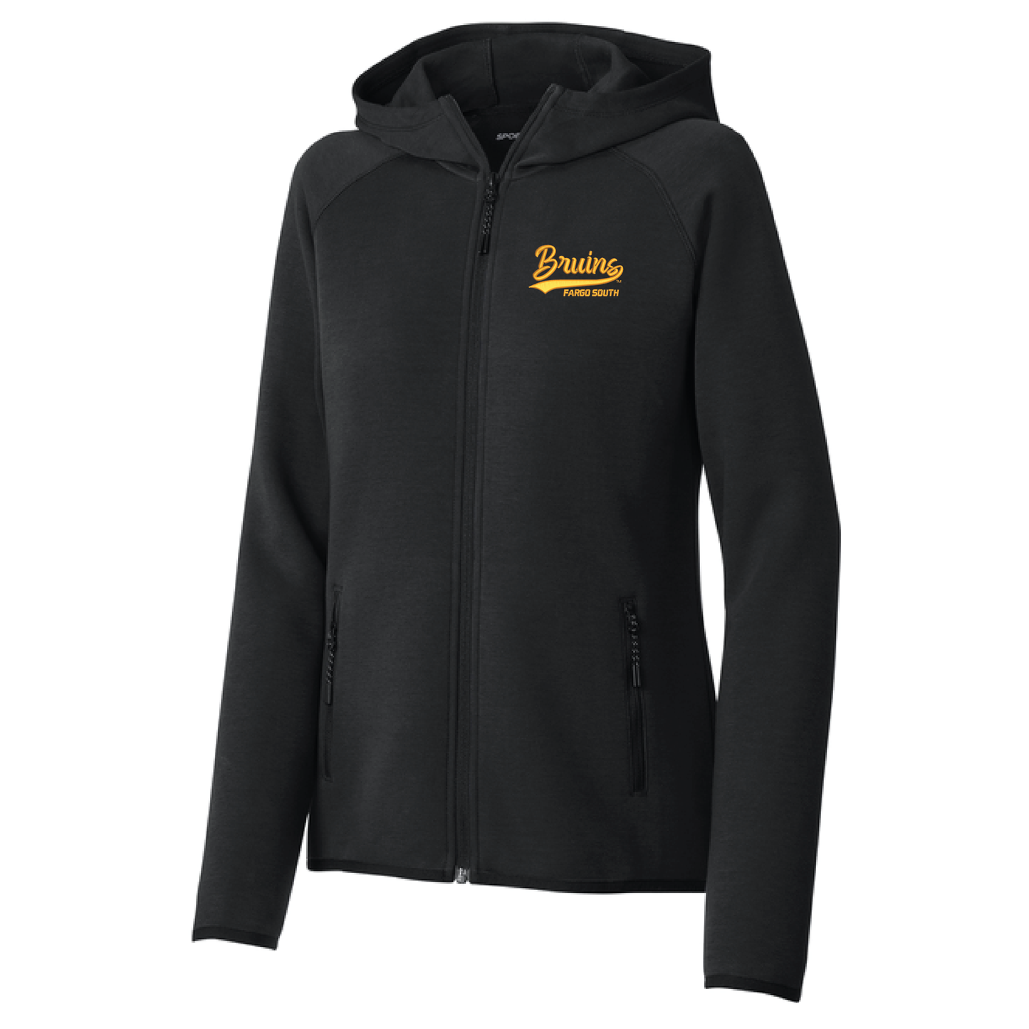 Bruins Black Sport-Tek® Women’s Full-Zip Hoodie (LST840)