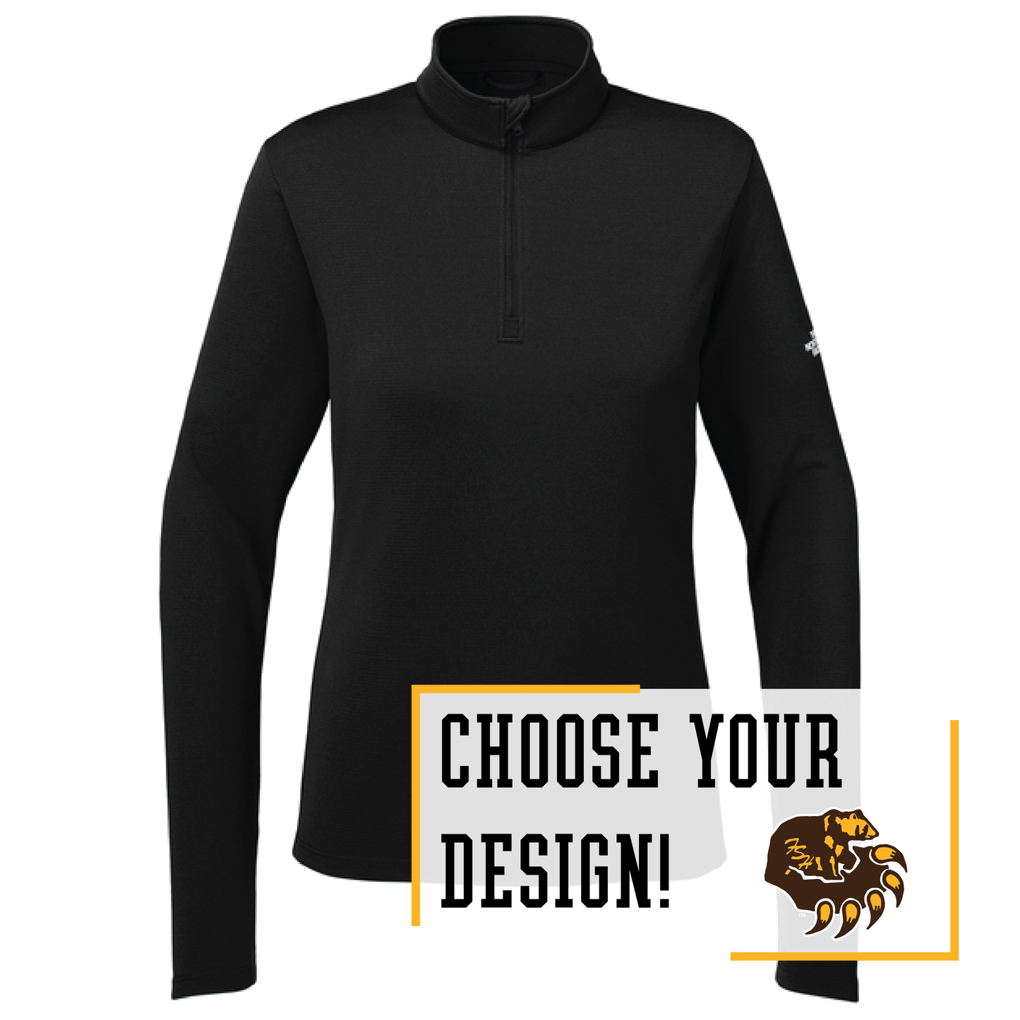 Bruins Black The North Face® Women’s 1/4-Zip (NF0A8ENQ)