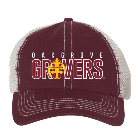 Grovers Trabis Dark Maroon/Stone 47 Brand Cap 0324