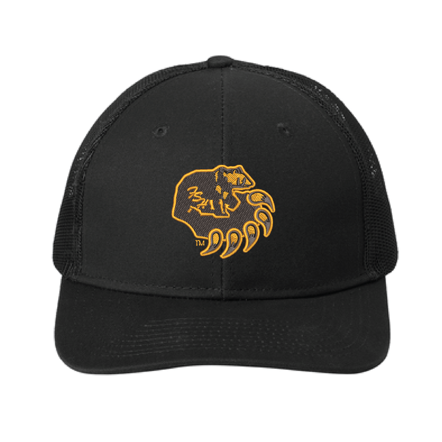 Bruins Black Port Authority® Snapback Trucker Cap (C402)
