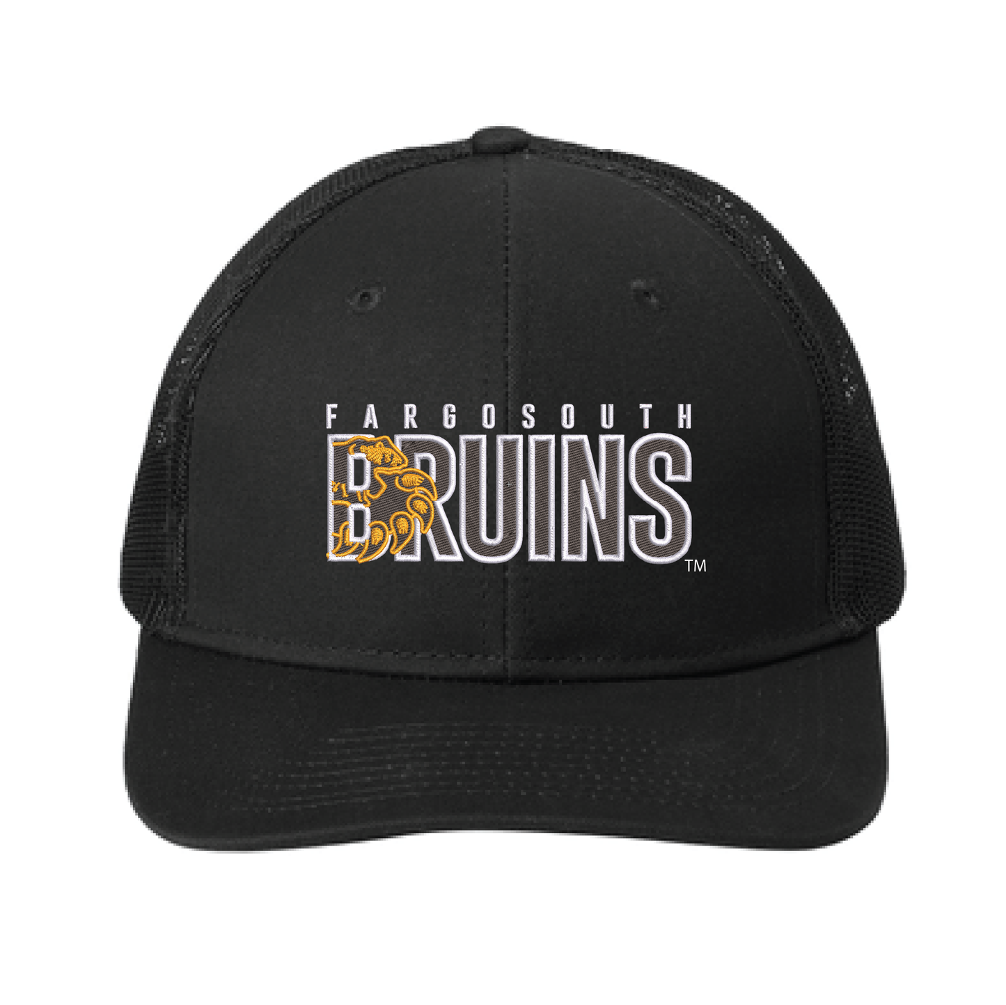 Bruins Black Port Authority® Snapback Trucker Cap (C402)