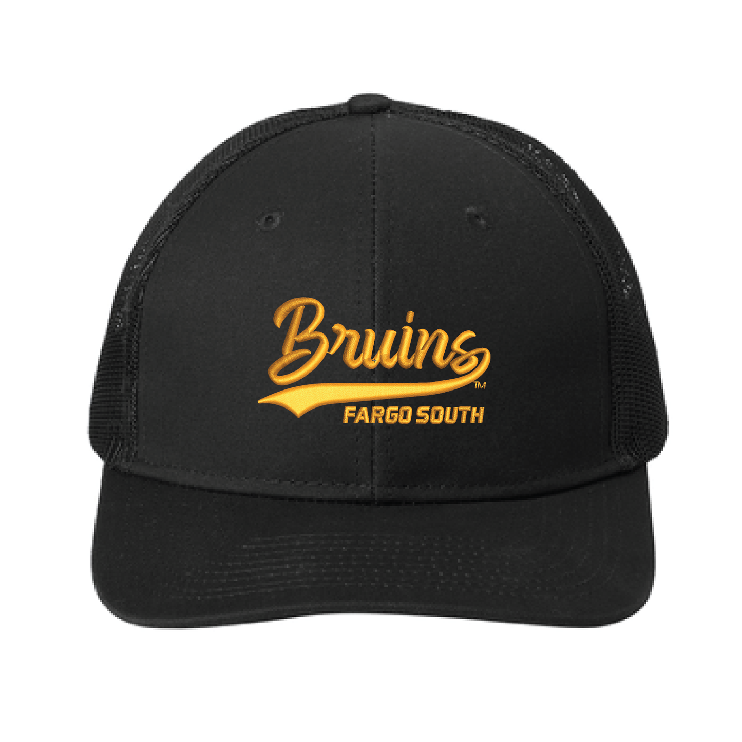 Bruins Black Port Authority® Snapback Trucker Cap (C402)