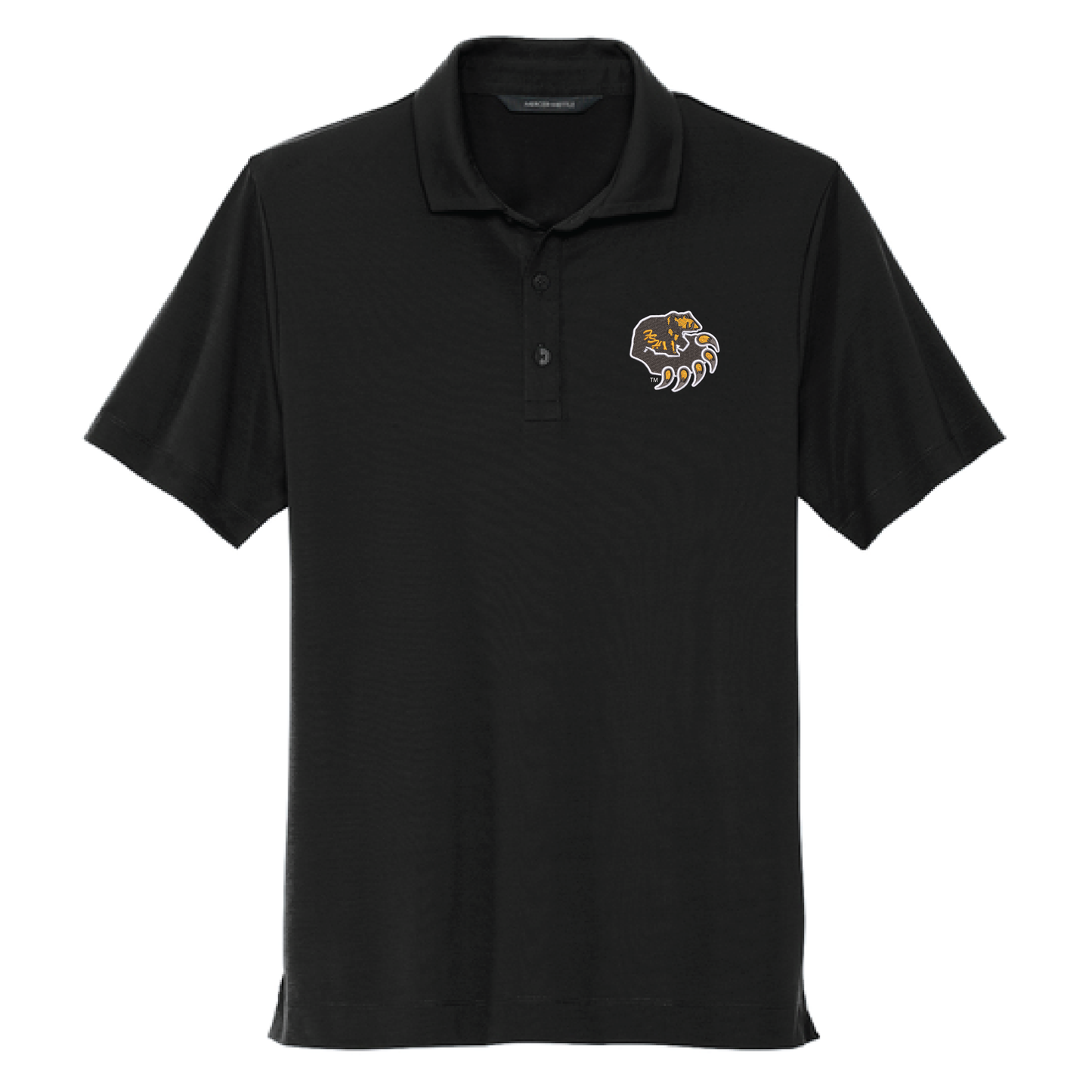 Bruins Black Mercer+Mettle® Stretch Jersey Polo (MM1014)