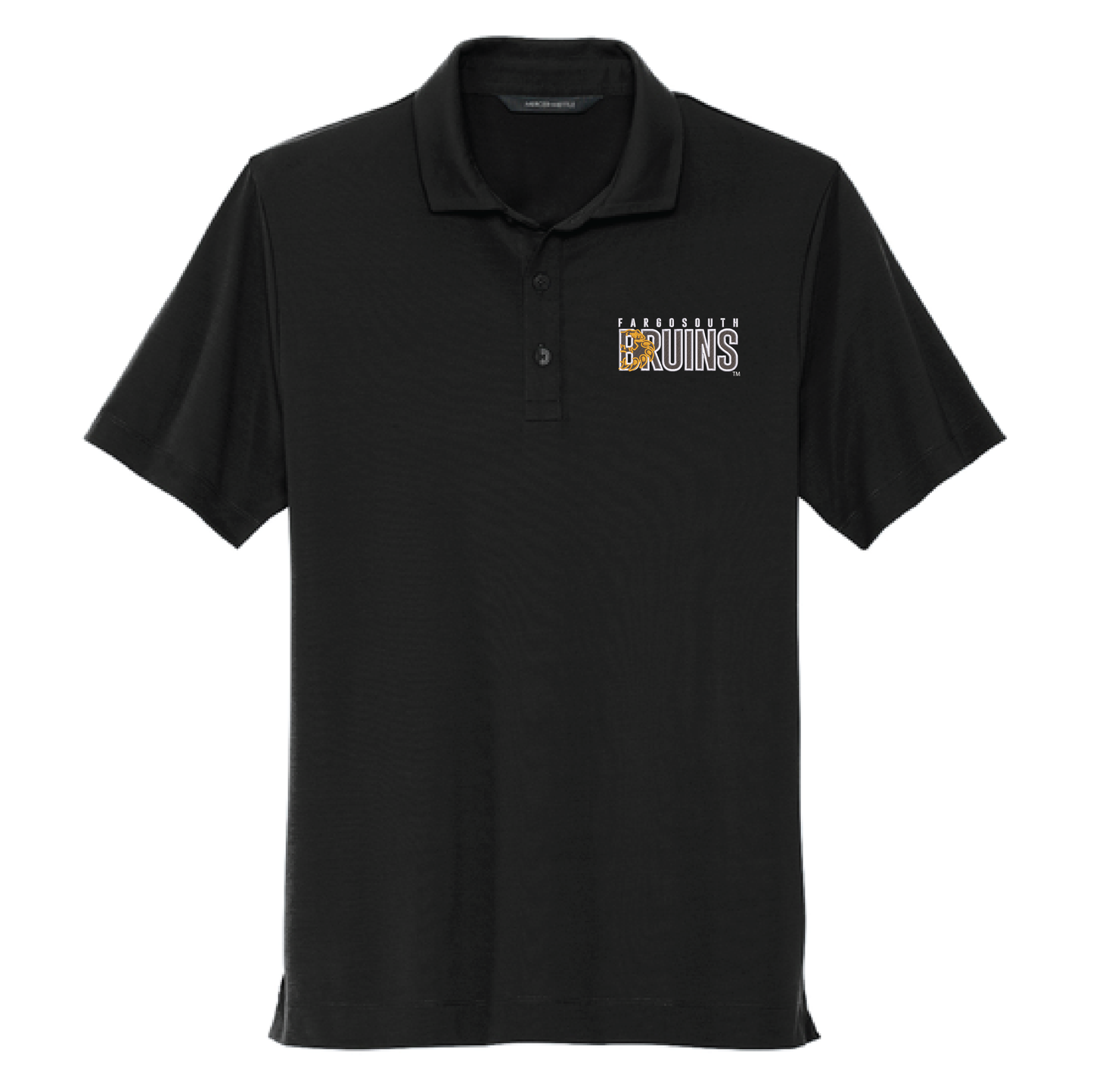 Bruins Black Mercer+Mettle® Stretch Jersey Polo (MM1014)