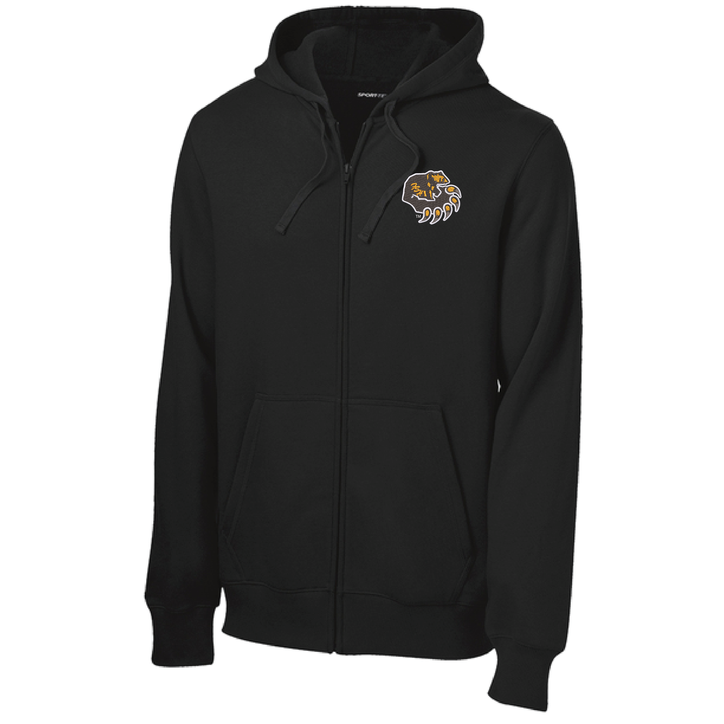 Bruins Black Sport-Tek® Full-Zip Hooded Sweatshirt (ST258)