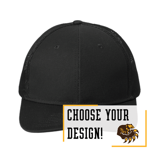 Bruins Black Port Authority® Snapback Trucker Cap (C402)