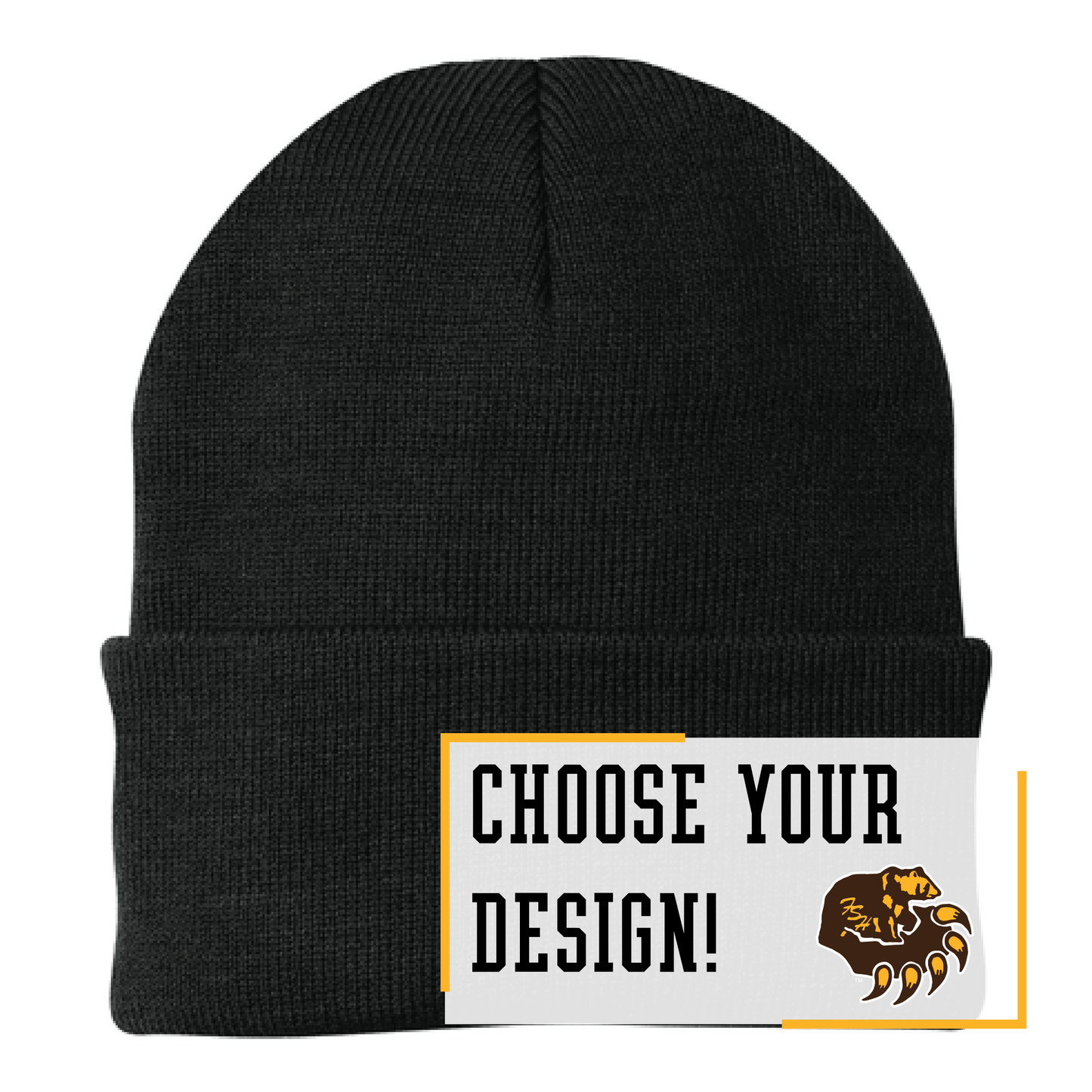 Bruins Black Port Authority® Knit Cap (CP90)