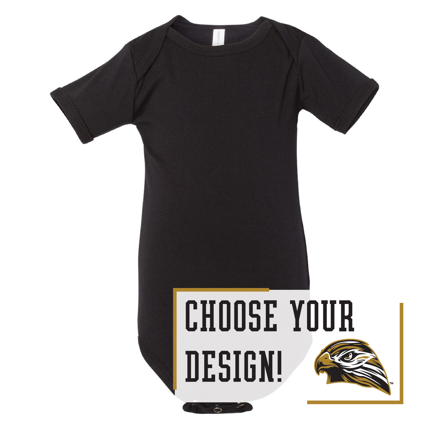 Hawks BELLA+CANVAS® Infant Jersey Short Sleeve One Piece (100b)