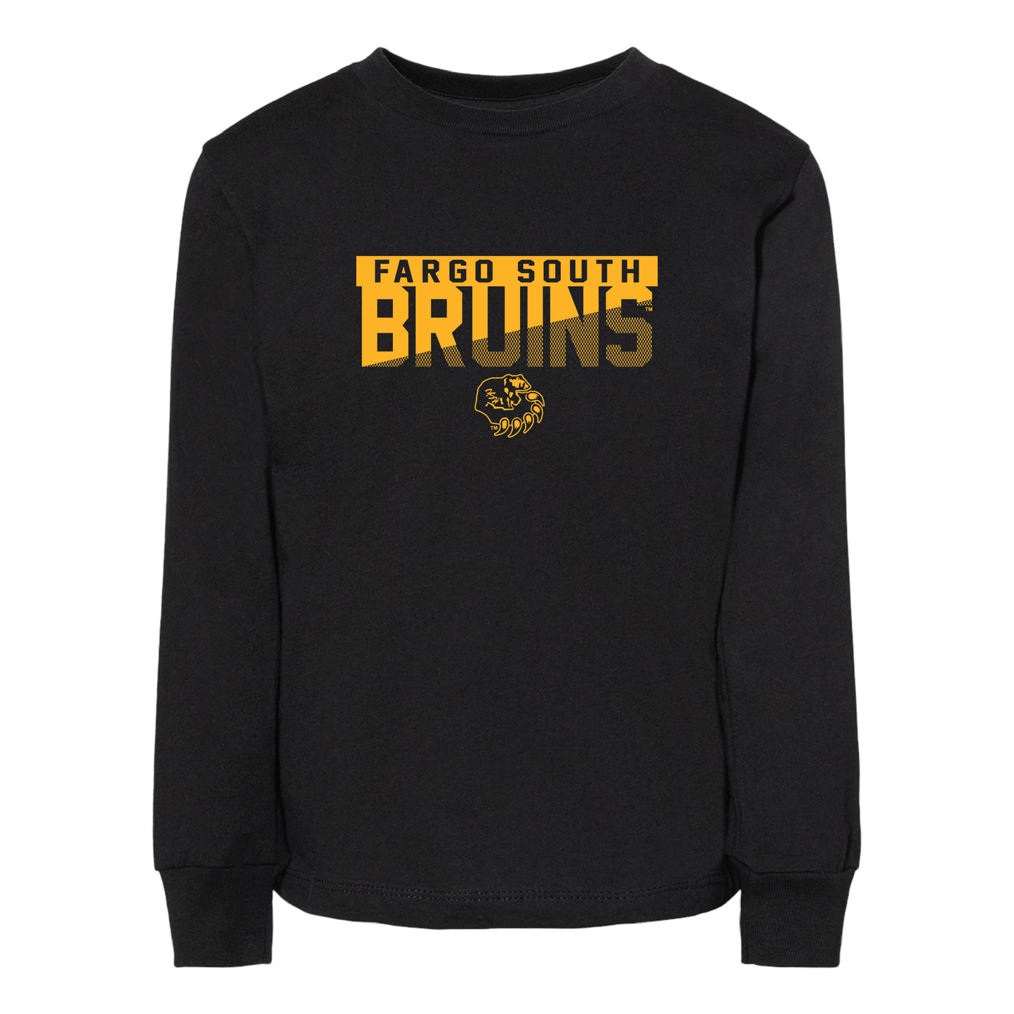 Bruins BELLA+CANVAS® Toddler Long Sleeve Tee (3501T)