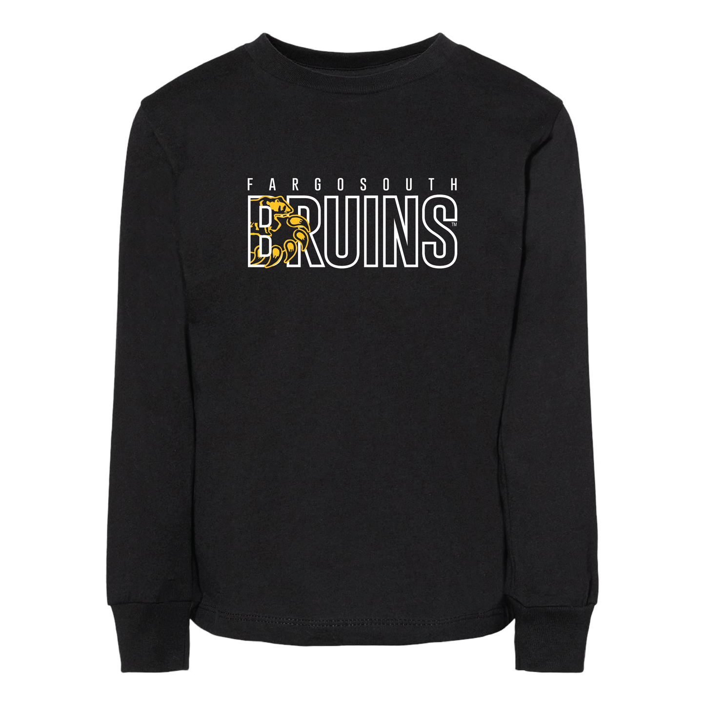 Bruins BELLA+CANVAS® Toddler Long Sleeve Tee (3501T)