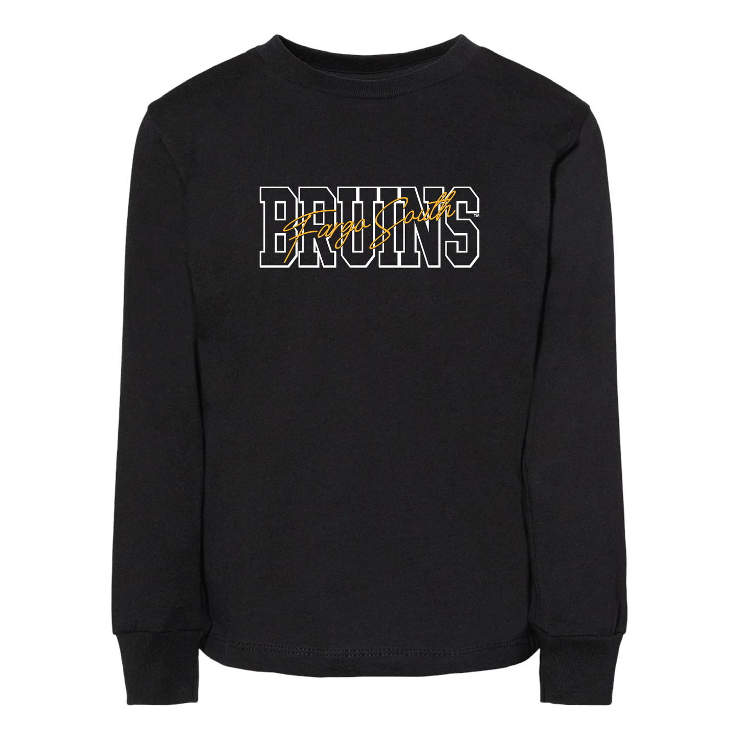 Bruins BELLA+CANVAS® Toddler Long Sleeve Tee (3501T)
