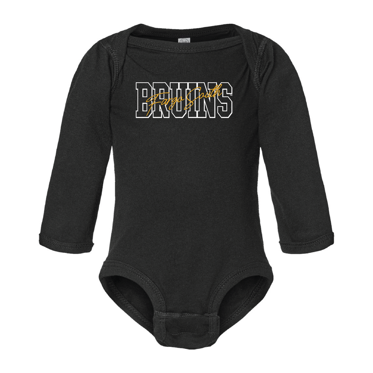 Bruins Rabbit Skins™ Infant Long Sleeve Jersey Bodysuit (4421)