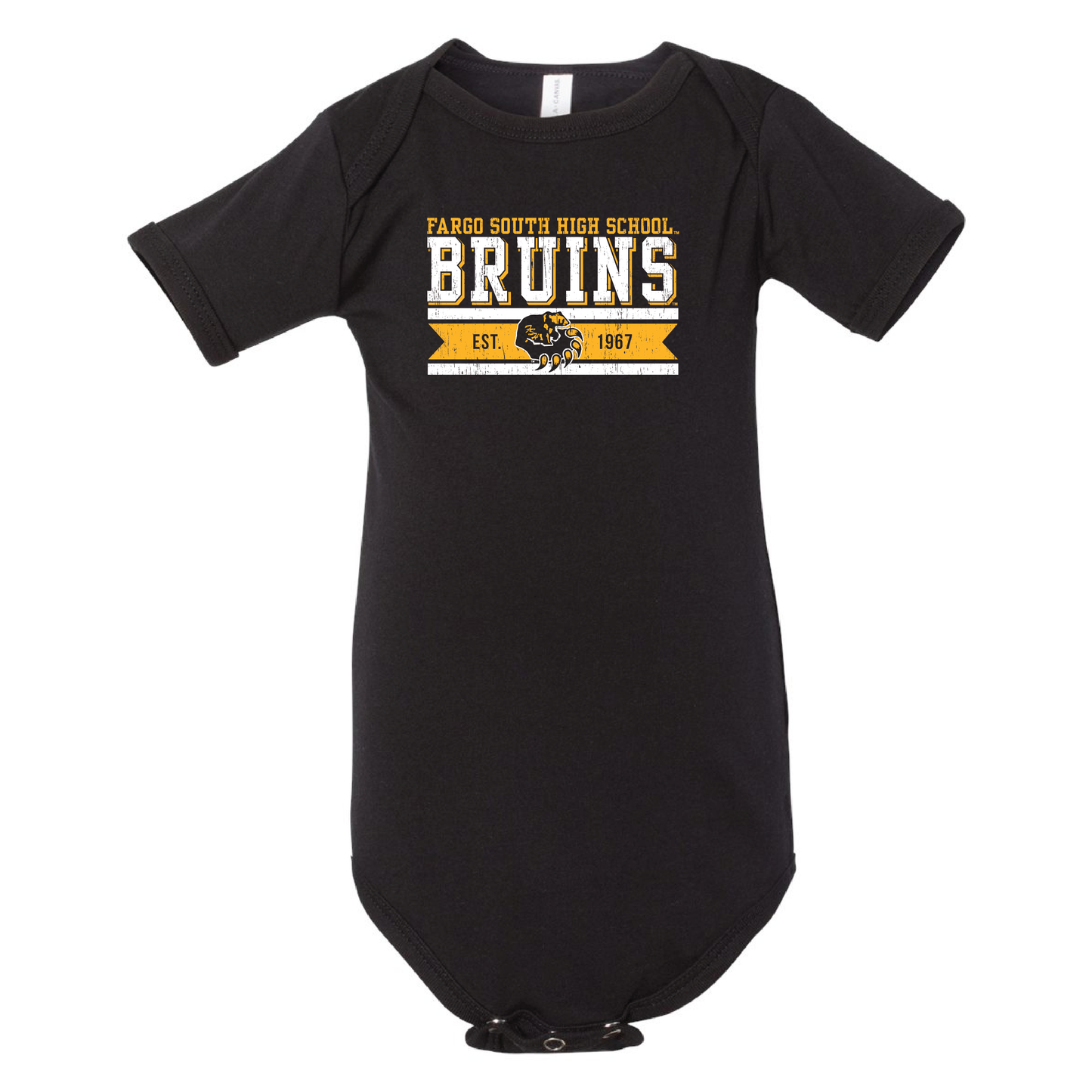 Bruins BELLA+CANVAS® Infant Jersey Short Sleeve One Piece (100b)