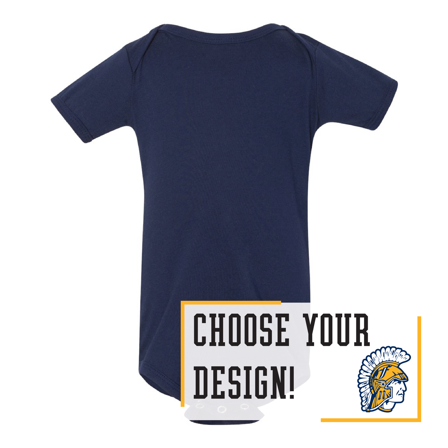 Spartans BELLA+CANVAS® Infant Jersey Short Sleeve One Piece (100b)