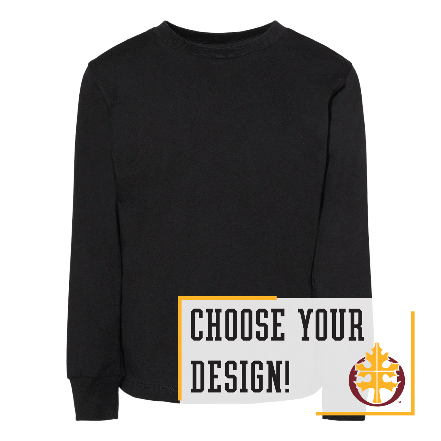 Oak Grove BELLA+CANVAS® Toddler Long Sleeve Tee (3501T)