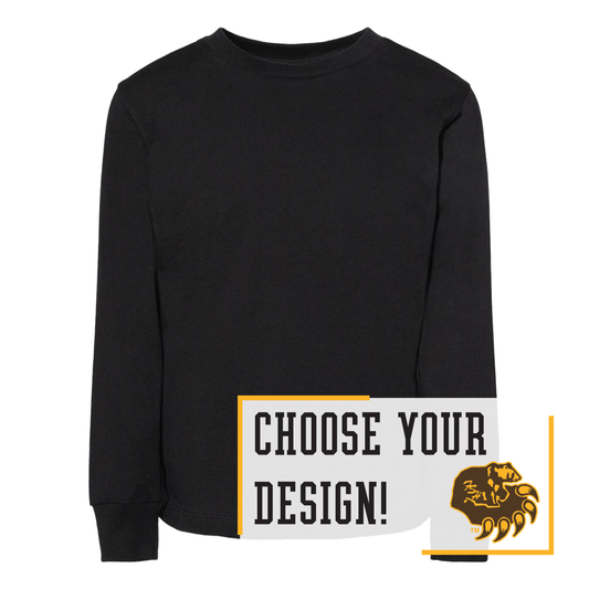 Bruins BELLA+CANVAS® Toddler Long Sleeve Tee (3501T)