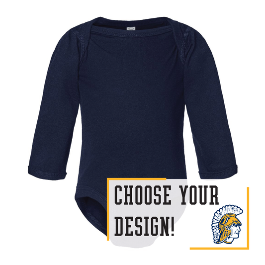 Spartans Rabbit Skins™ Infant Long Sleeve Jersey Bodysuit (4421)