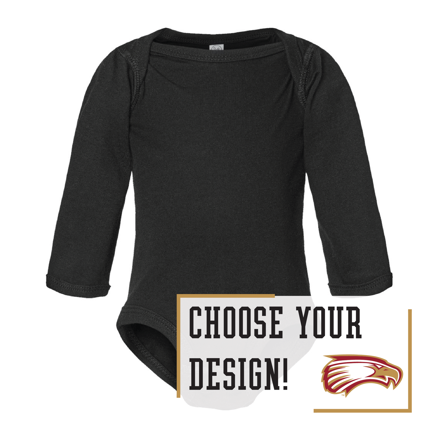 Eagles Rabbit Skins™ Infant Long Sleeve Jersey Bodysuit (4421)