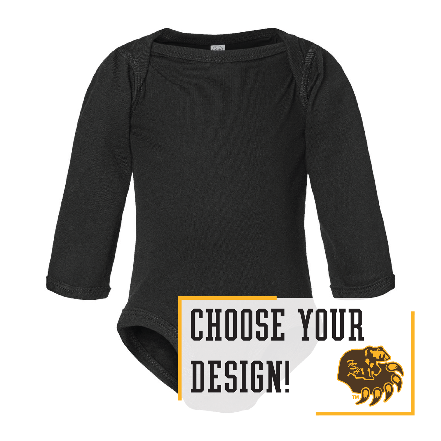 Bruins Rabbit Skins™ Infant Long Sleeve Jersey Bodysuit (4421)
