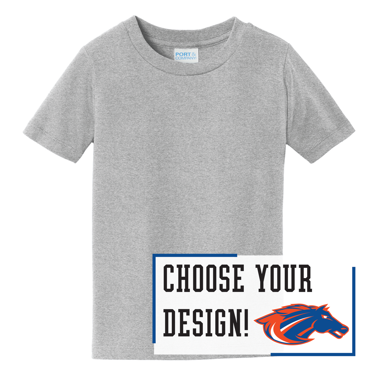 Mustangs Port & Co™ Toddler Fan Favorite™ Tee (PC450TD)