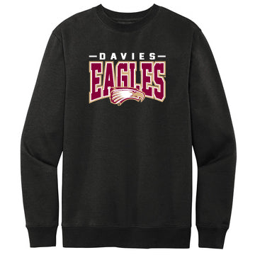 Eagles Asher Black District V.I.T. Fleece Crew Sweatshirt 0923