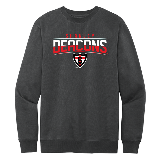 Deacons Warrior Heathered Charcoal District V.I.T. Fleece Crew 1123