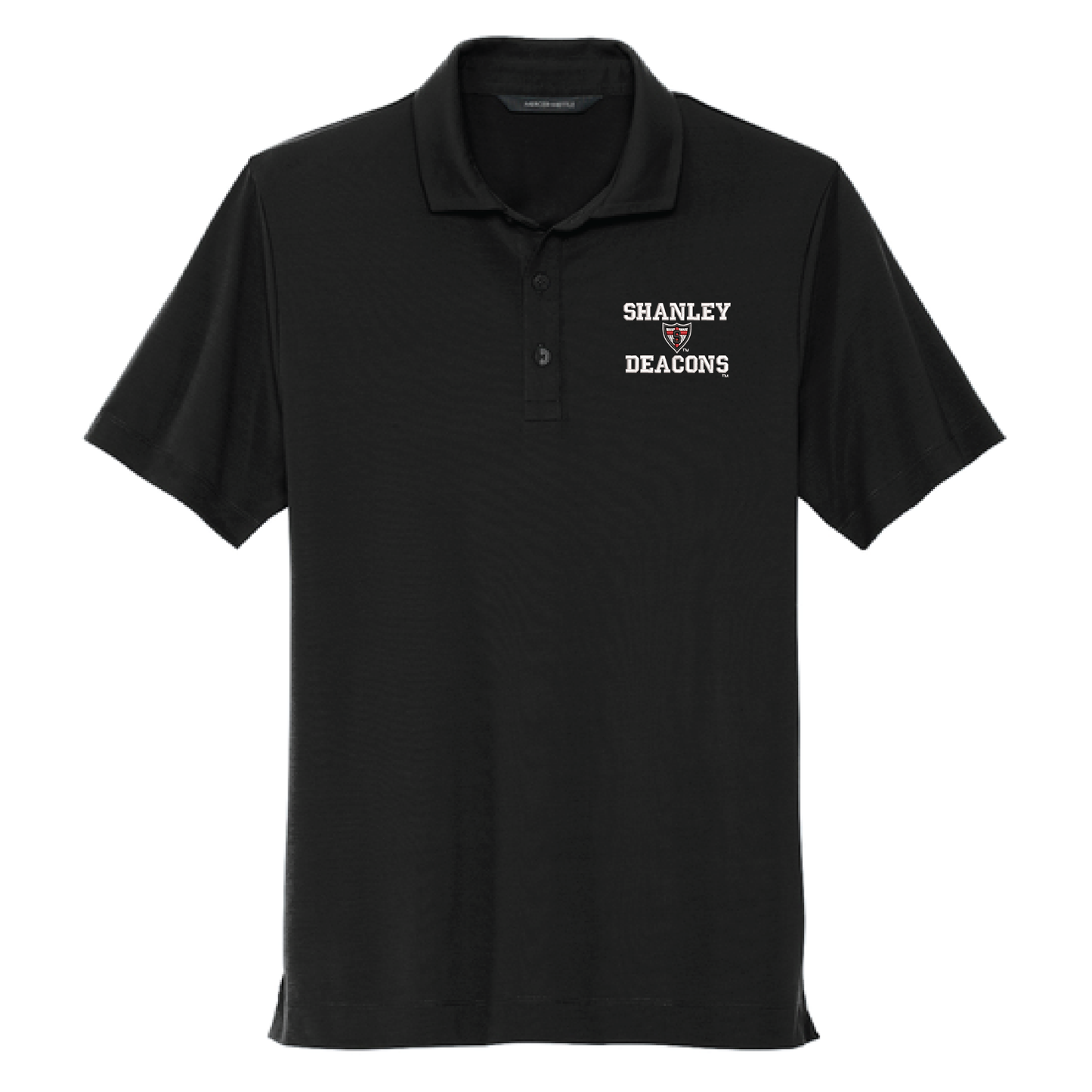 Shanley Black Mercer+Mettle® Stretch Jersey Polo (MM1014)