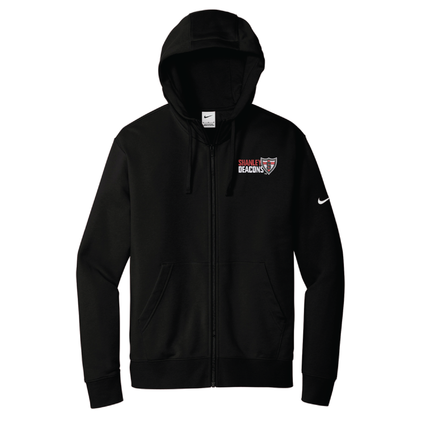 Shanley Nike Club Fleece Sleeve Swoosh Full-Zip Hoodie (NKDR1513)