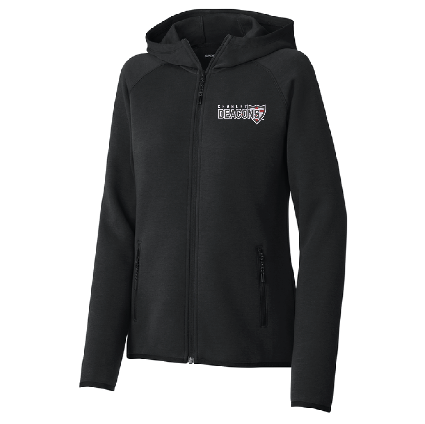 Shanley Black Sport-Tek® Women’s Full-Zip Hoodie (LST840)