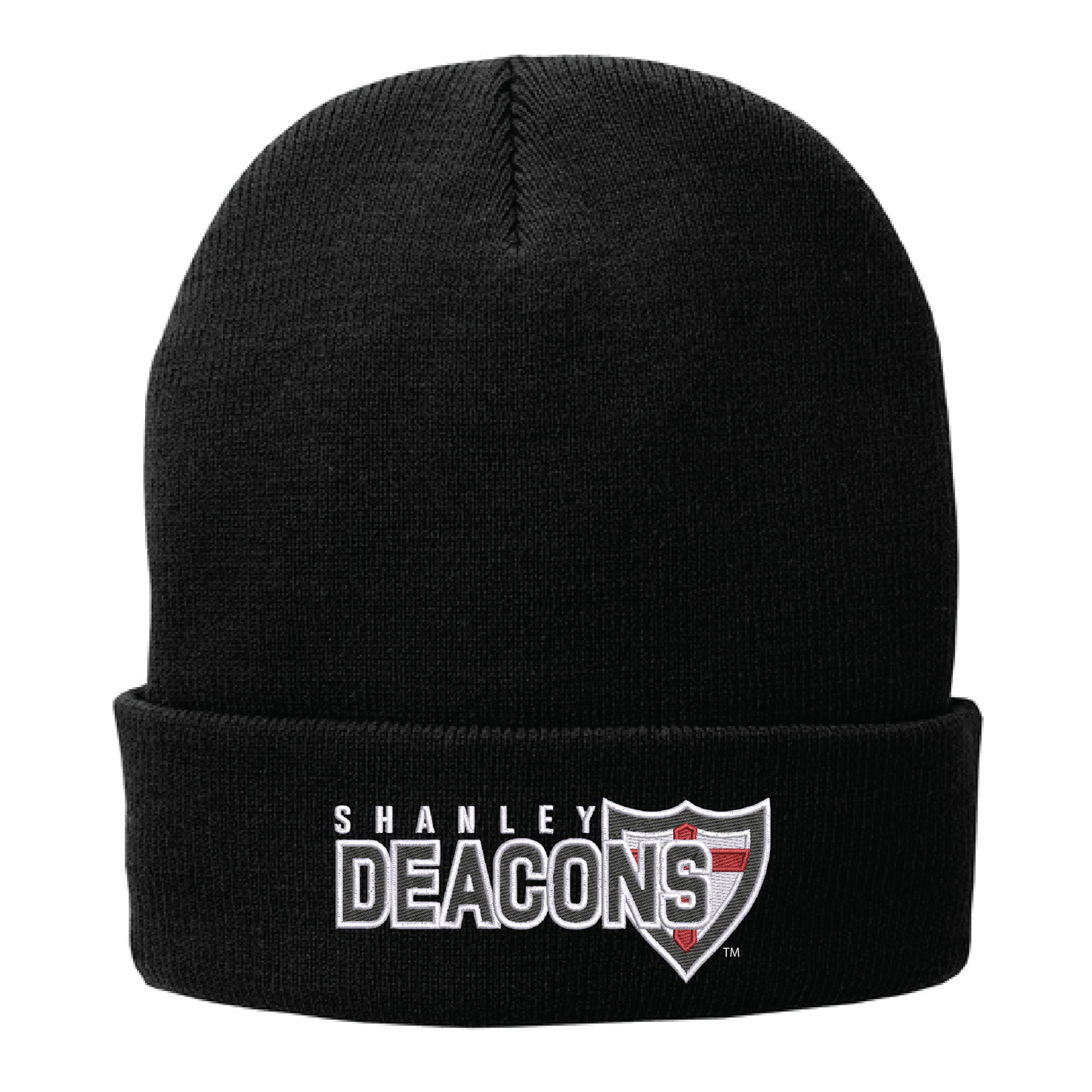 Shanley Black Port Authority® Fleece-Lined Knit Cap (CP90L)