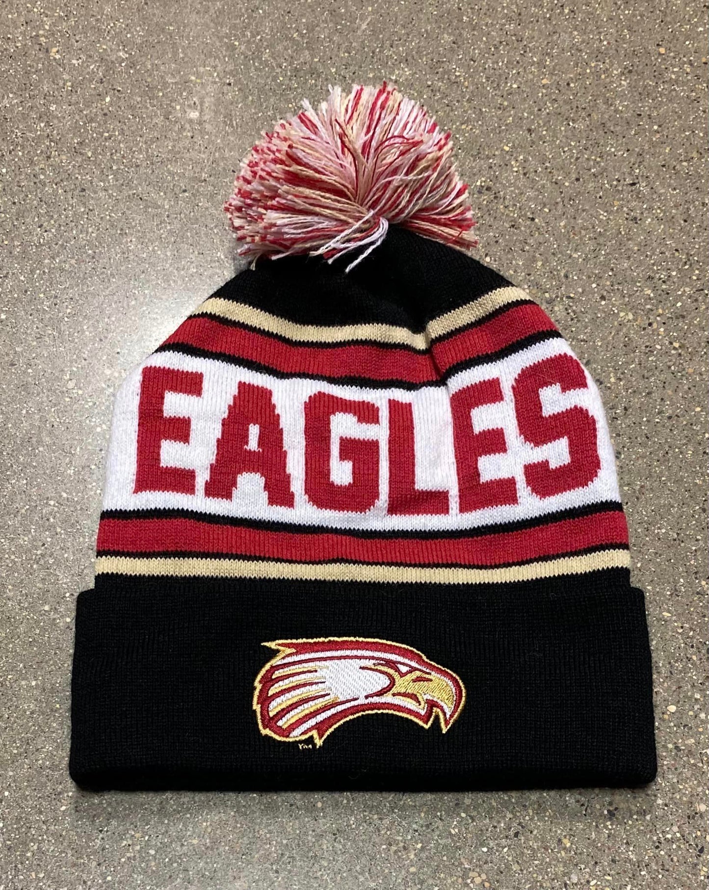 Davies Eagles Knit Pom Beanie