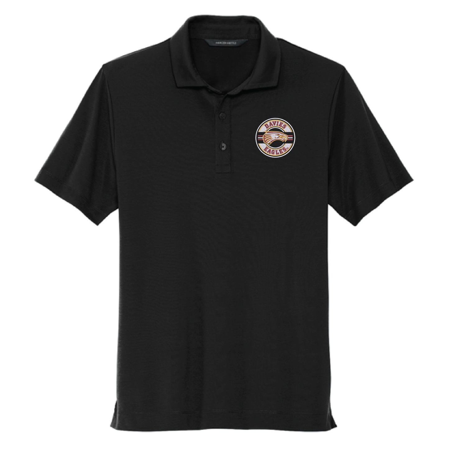 Eagles Black Mercer+Mettle® Stretch Jersey Polo (MM1014)