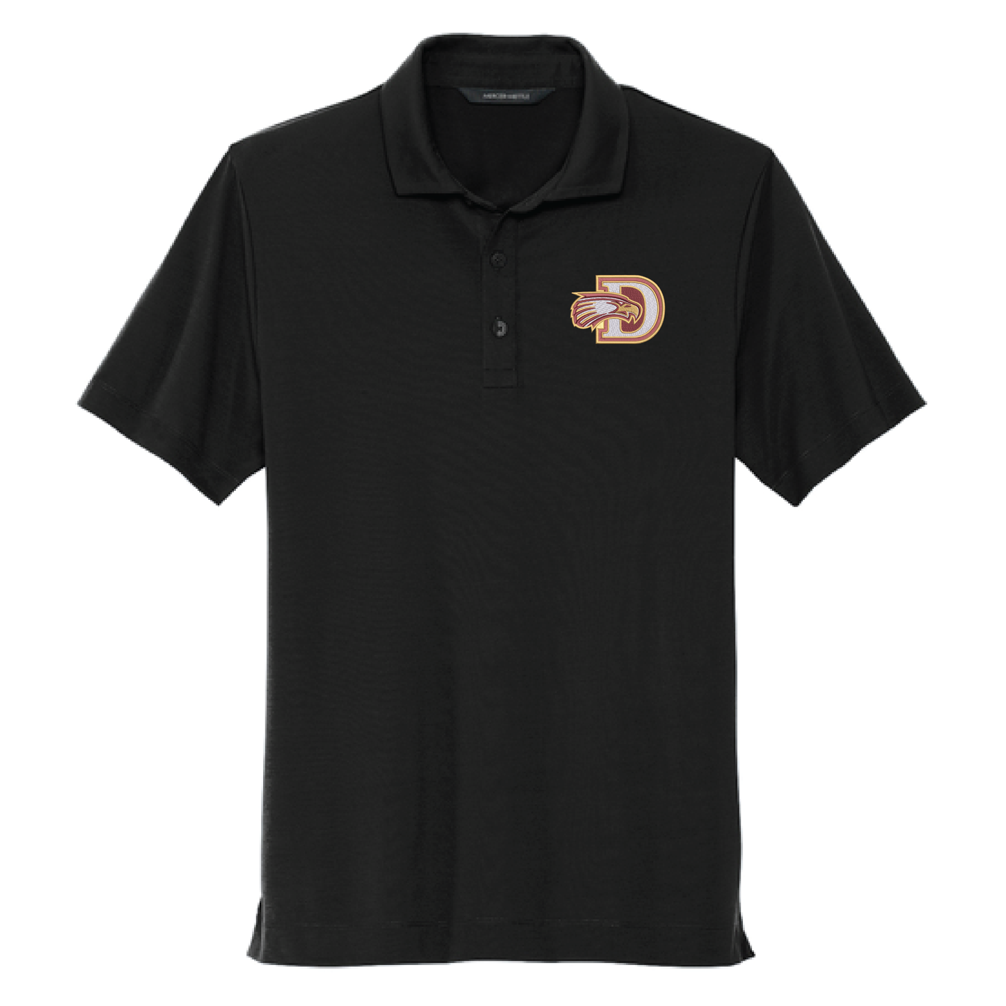 Eagles Black Mercer+Mettle® Stretch Jersey Polo (MM1014)
