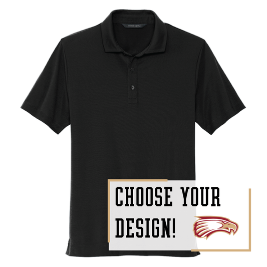 Eagles Black Mercer+Mettle® Stretch Jersey Polo (MM1014)