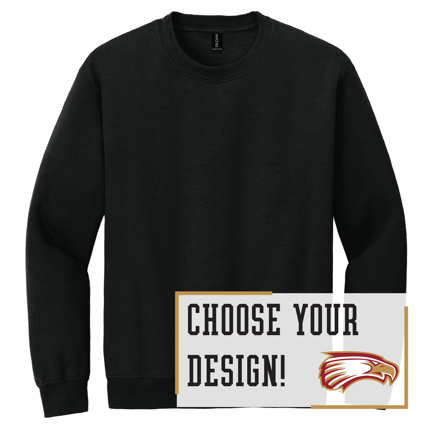 Eagles Gildan® Heavy Blend™ Crewneck Sweatshirt (18000)