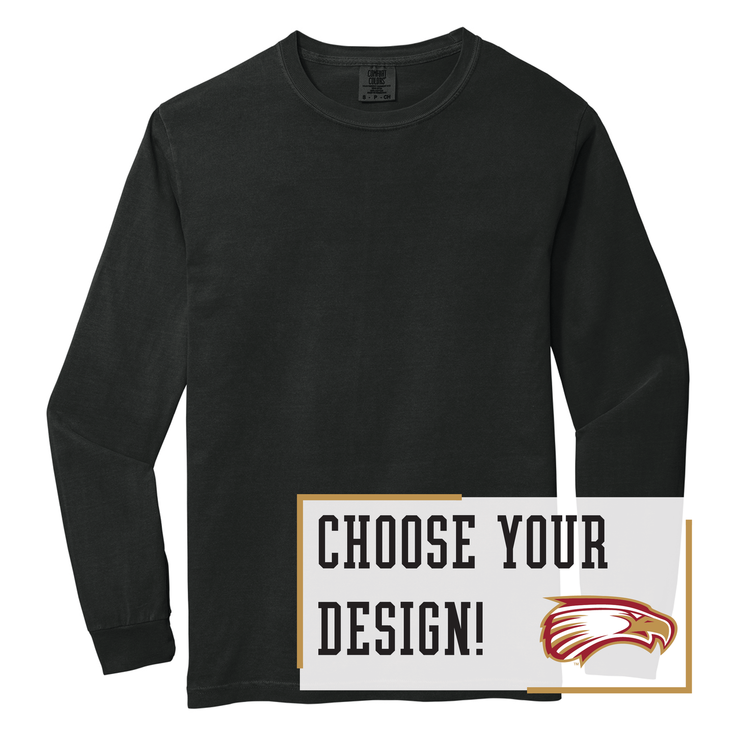 Eagles Comfort Colors® Heavyweight Ring Spun Long Sleeve Tee (6014)