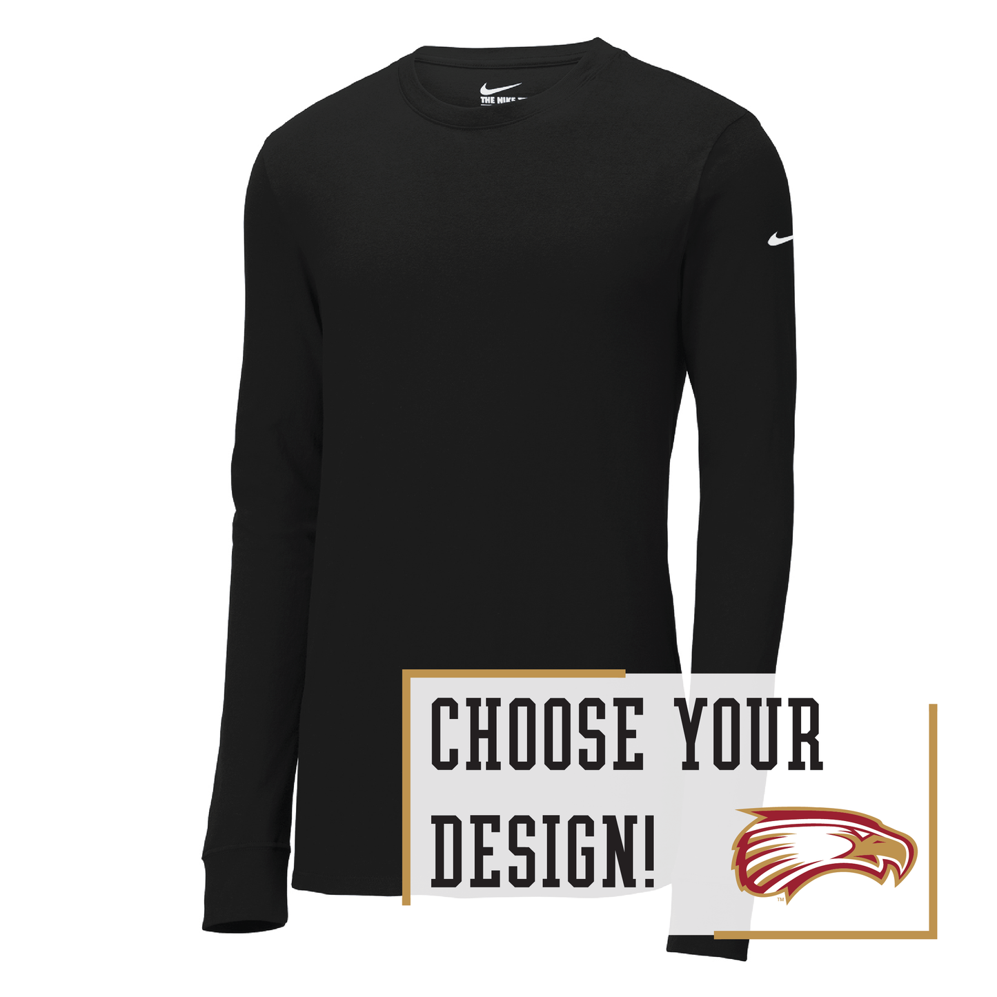 Eagles Nike Dri-FIT Cotton/Poly Long Sleeve Tee (NKBQ5230)