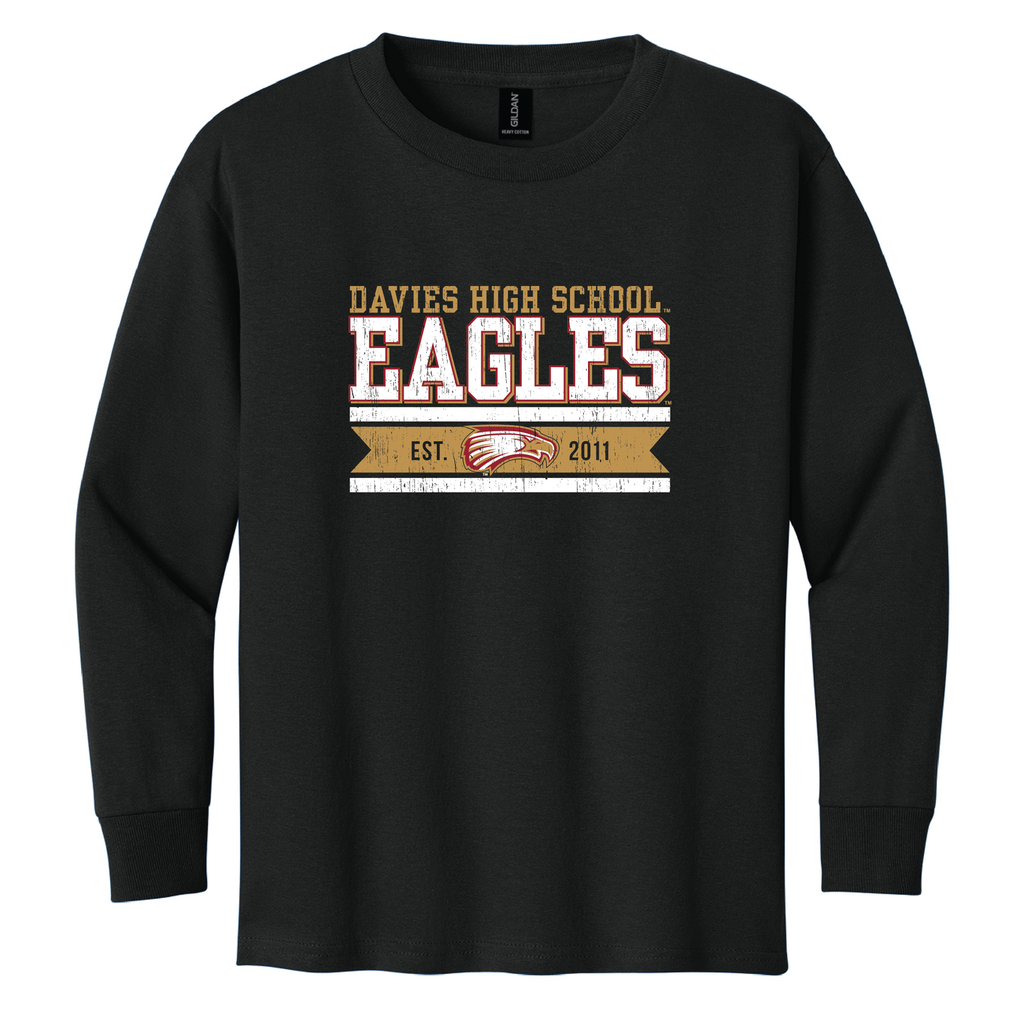 Eagles Gildan® Youth 100% Cotton Long Sleeve T-Shirt (5400b)
