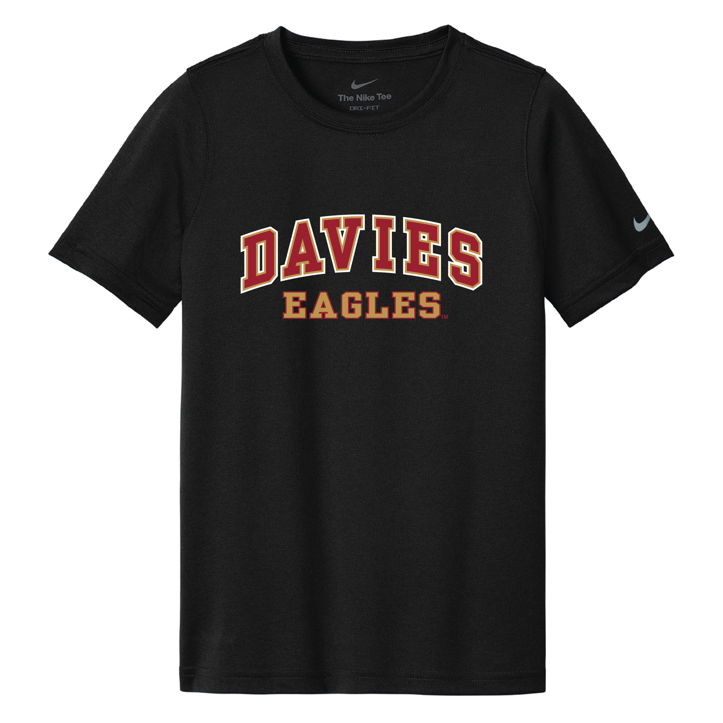 Eagles Black Youth Swoosh Sleeve rLegend Tee (NKDX8787)