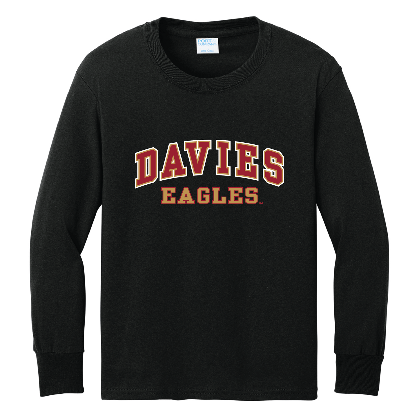 Eagles Port & Co™ Youth Long Sleeve Core Cotton Tee (PC54YLS)