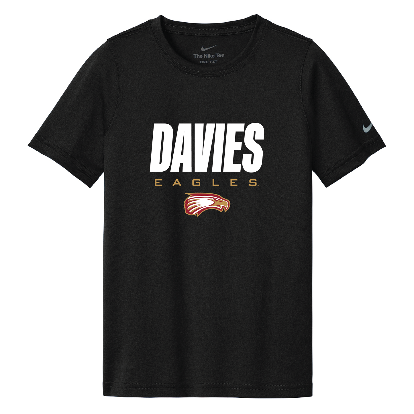Eagles Black Youth Swoosh Sleeve rLegend Tee (NKDX8787)