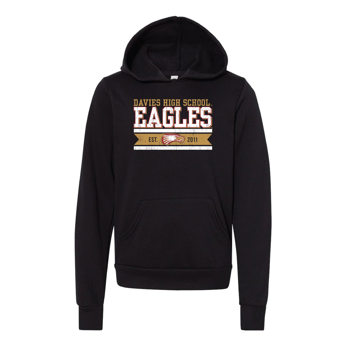 Eagles BELLA+CANVAS® Youth Sponge Fleece Hoodie (3719Y)