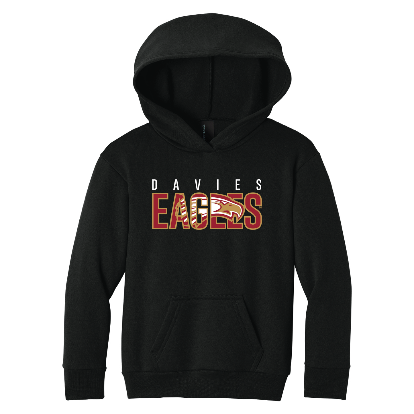 Eagles Port & Co™ Youth Pullover Hooded Sweatshirt (PC68YH)