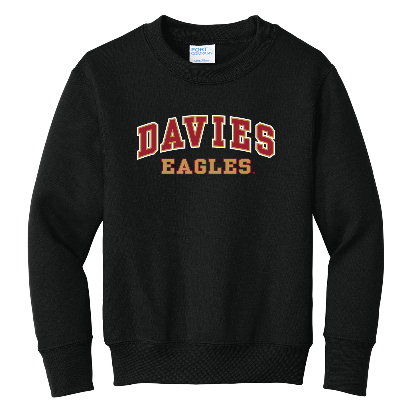 Eagles Port & Co™ Youth Core Fleece Crewneck Sweatshirt (PC78Y)