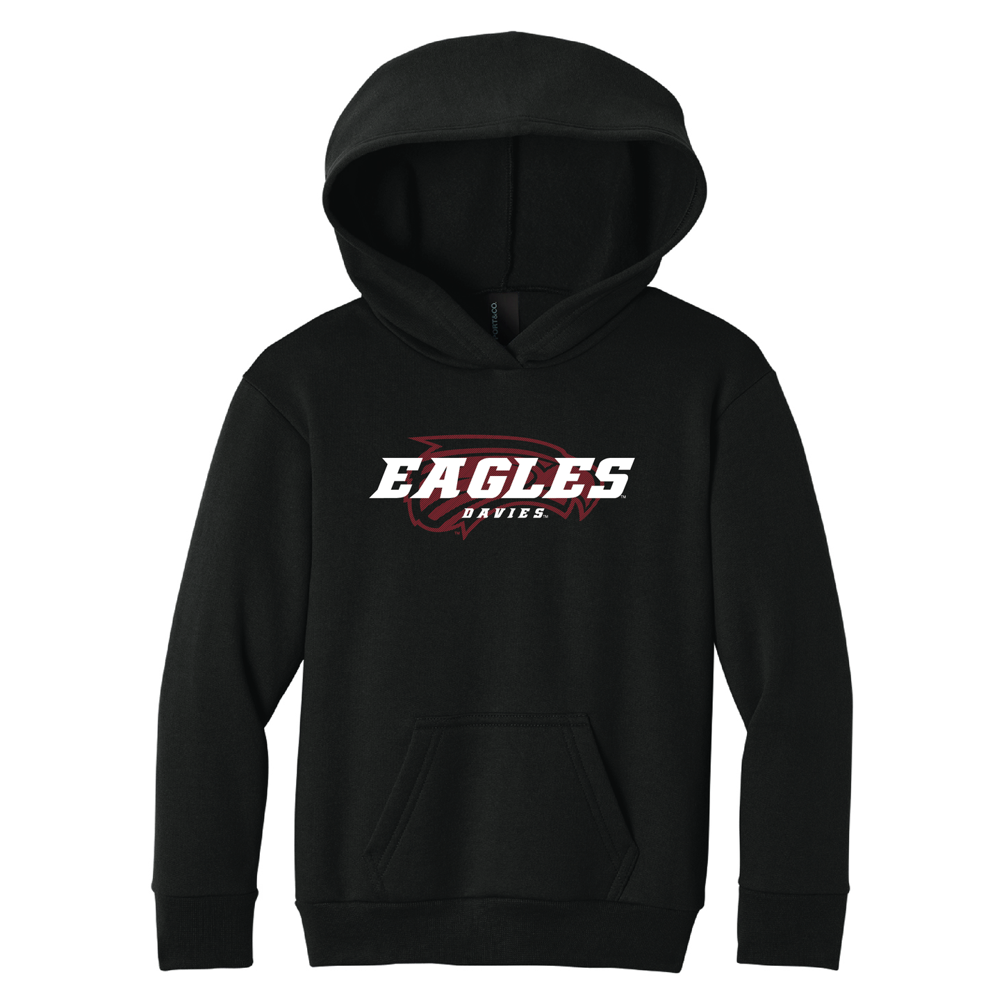 Eagles Port & Co™ Youth Pullover Hooded Sweatshirt (PC68YH)