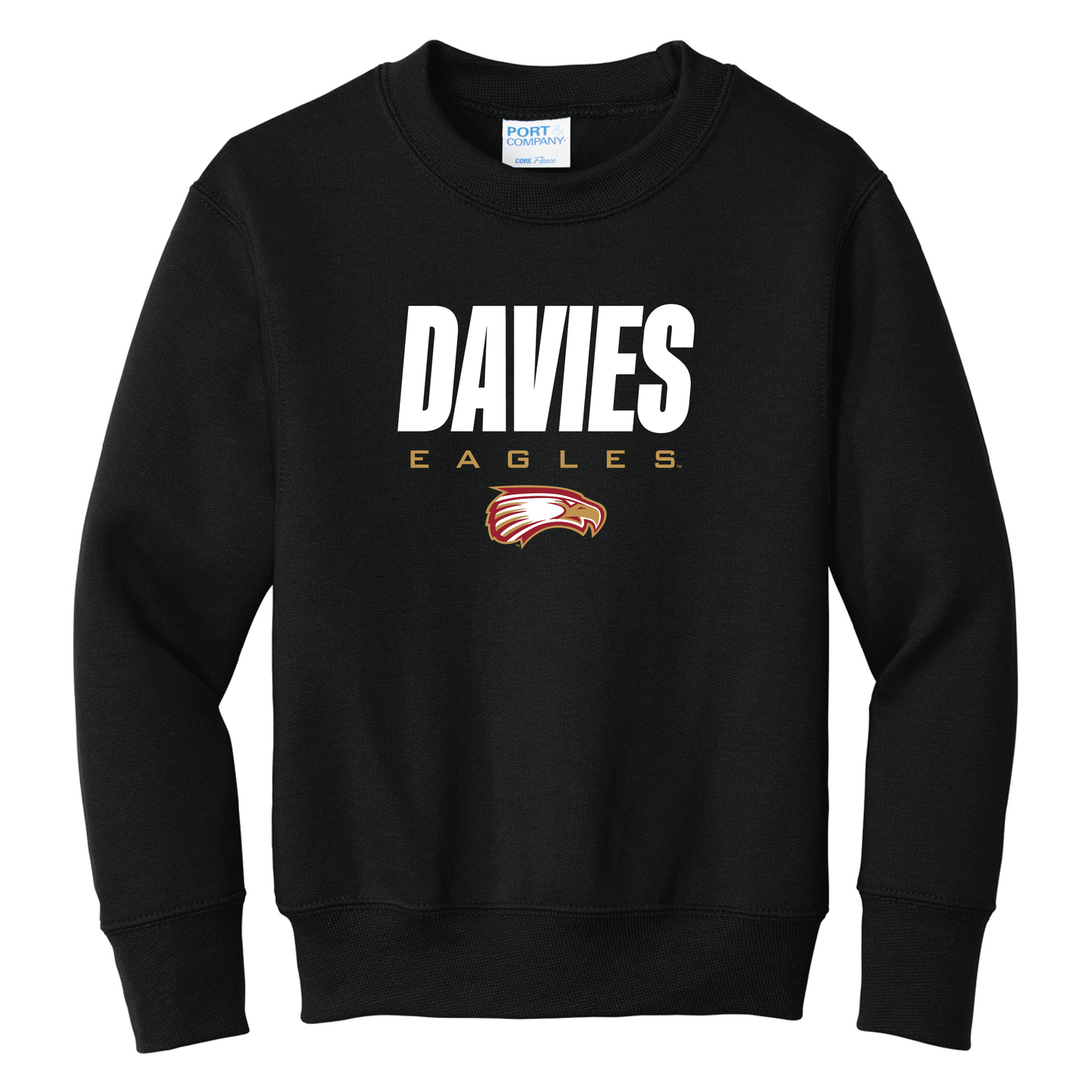Eagles Port & Co™ Youth Core Fleece Crewneck Sweatshirt (PC78Y)