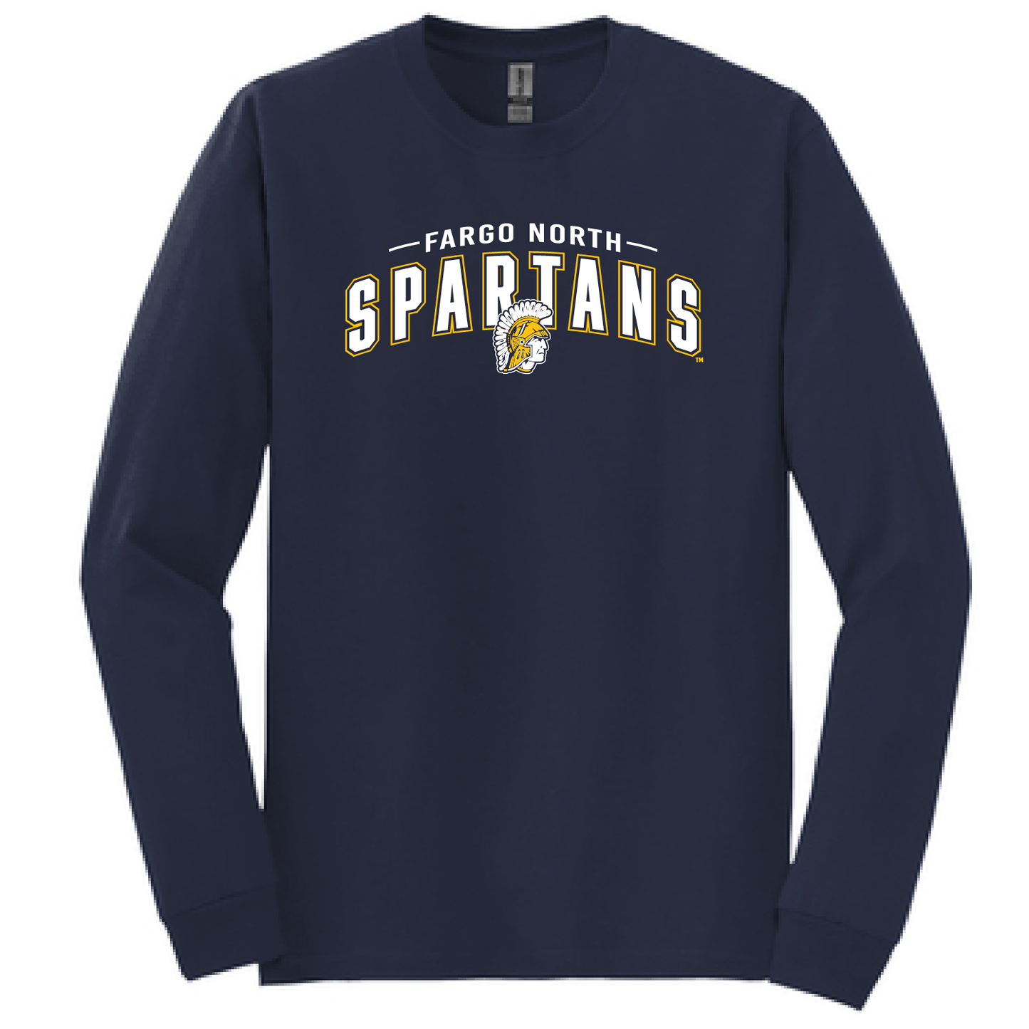 Spartans Gunther Navy Gildan L/S T-shirt 0923