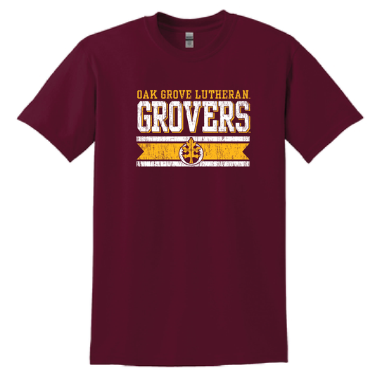 Oak Grove maroon SS Gildan Tee